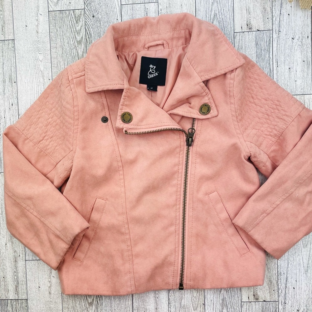 Art Class faux suede pink jacket size 3T